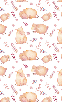 Fabric roller blind Sheep among the stars