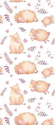 Fabric roller blind Sheep among the stars