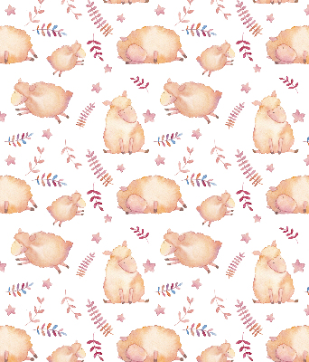 Fabric roller blind Sheep among the stars