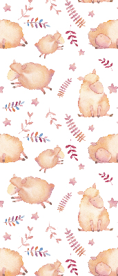 Fabric roller blind Sheep among the stars