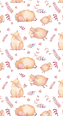 Fabric roller blind Sheep among the stars