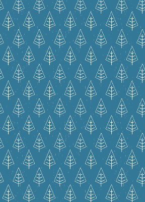 Modern roller blind Trees in the rain