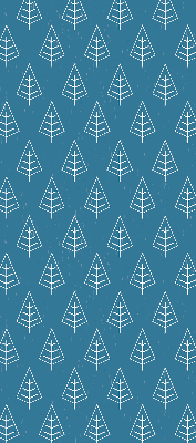 Modern roller blind Trees in the rain