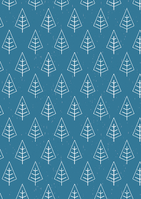 Modern roller blind Trees in the rain