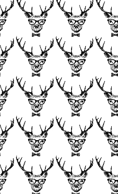 Roller blind for large window Reindeer with glasses