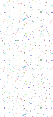 Modern roller blind Paint stains