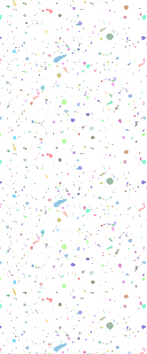 Modern roller blind Paint stains