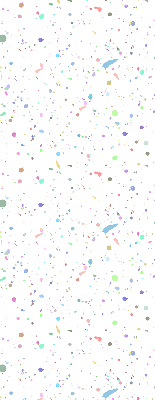 Modern roller blind Paint stains