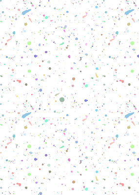 Modern roller blind Paint stains