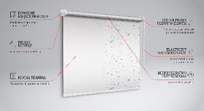 Modern roller blind Paint stains