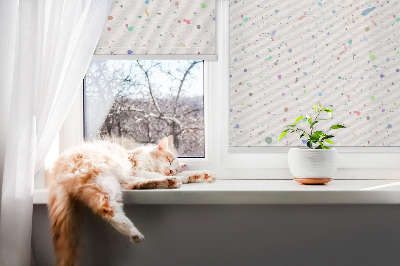 Modern roller blind Paint stains