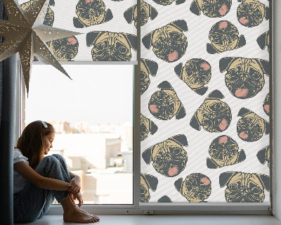 Roller blind for large window Bulldogs