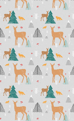 Modern roller blind Roe deer in the forest