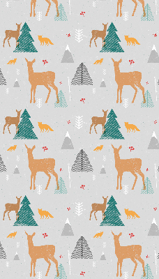 Modern roller blind Roe deer in the forest