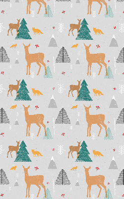 Modern roller blind Roe deer in the forest