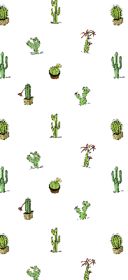 Roller blind for large window Cacti