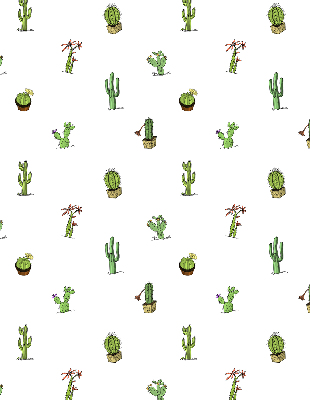 Roller blind for large window Cacti