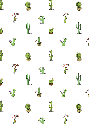 Roller blind for large window Cacti