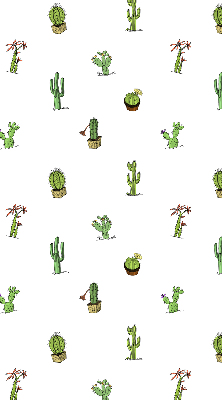 Roller blind for large window Cacti