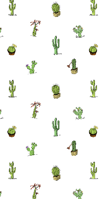 Roller blind for large window Cacti