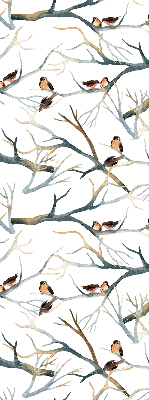 Fabric roller blind Birds on a tree