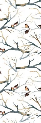 Fabric roller blind Birds on a tree