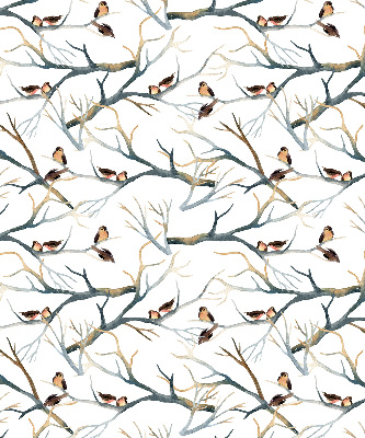 Fabric roller blind Birds on a tree