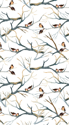 Fabric roller blind Birds on a tree