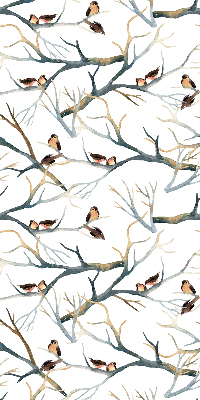 Fabric roller blind Birds on a tree