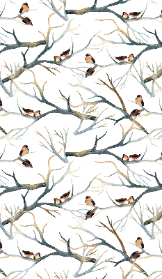 Fabric roller blind Birds on a tree