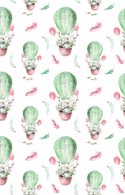 Roller blind for large window Green balloons