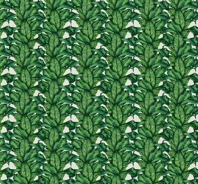 Fabric roller blind Green leaves