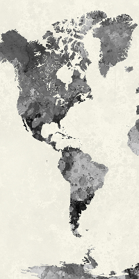 Modern roller blind Black continents