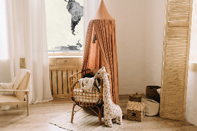 Modern roller blind Black continents