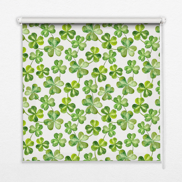 Fabric roller blind Lucky clover