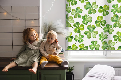 Fabric roller blind Lucky clover