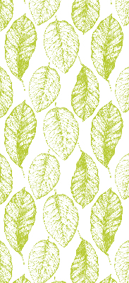 Roller blind for large window Lime leaves