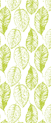 Roller blind for large window Lime leaves