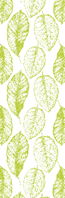 Roller blind for large window Lime leaves