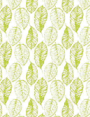 Roller blind for large window Lime leaves