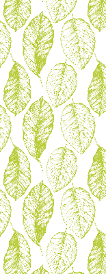 Roller blind for large window Lime leaves