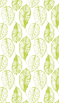 Roller blind for large window Lime leaves