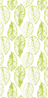 Roller blind for large window Lime leaves