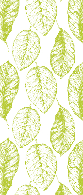 Roller blind for large window Lime leaves
