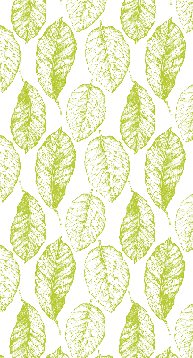Roller blind for large window Lime leaves