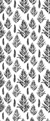 Fabric roller blind Painted leaves