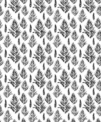 Fabric roller blind Painted leaves