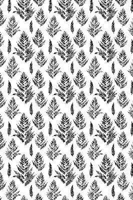 Fabric roller blind Painted leaves
