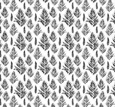 Fabric roller blind Painted leaves
