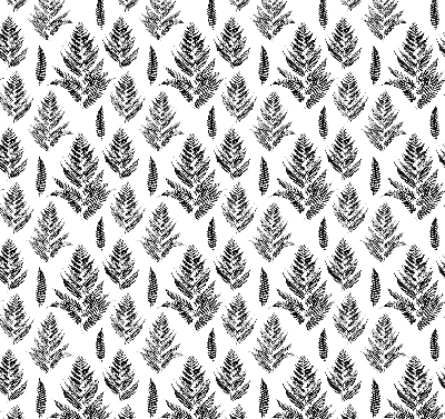Fabric roller blind Painted leaves